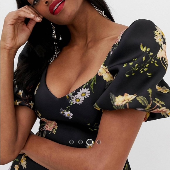 ASOS Floral Neoprene Dress - Picture 3 of 7